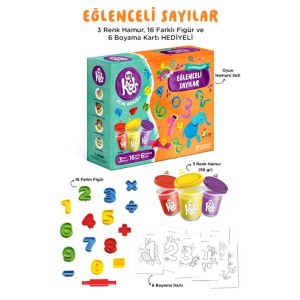 Eğlenceli Sayılar Oyun Hamuru Seti 25 Parça 356 Gr
