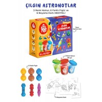 Çılgın Astronotlar Oyun Hamuru Seti 15 Parça 340 Gr