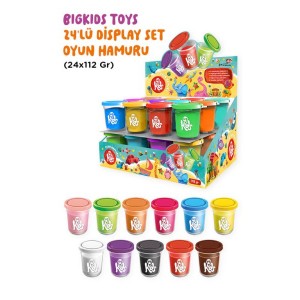 Bigkids Toys 24Lü Display Kutu Oyun Hamuru 24X112 Gr