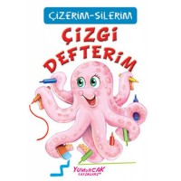 Çizgi Defterim Çizerim Silerim Kalem Hediyeli