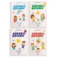 Süper Boyama 4 Kitap Takım