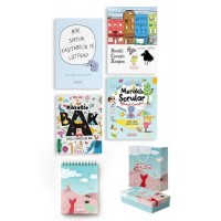 Ketebe Çocuk Set 3 4 Kitap Takım Çanta Kutu ve Defter Hediyeli