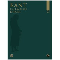 Kant Çalışmaları Dergisi Sayı 3 2024
