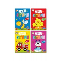 Neşeli Boyama 10 Set 1 Set 44 Kitap