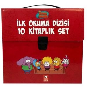 Kral Şakir İlk Okuma Kitaplari Çantali Set 10 Kitap Takım Kırmızı