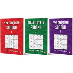 Zeka Geliştiren Sudoku Seti 3 Kitap Takım