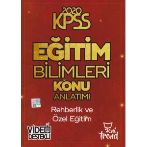 Yeni Trend 2020 KPSS Eğitim Bilimleri Konu Anlatımı Set 6 Kitap