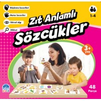 Zıt Anlamlı Sözcükler Eğitici Yapboz 48 Parça