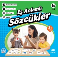 Eş Anlamlı Sözcükler Eğitici Yapboz 48 Parça