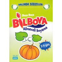 Doya Doya Bil Boya Bilmeceli Boyama Dalında Sebzeler 3 4 Yaş
