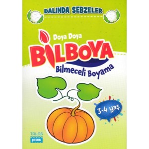 Doya Doya Bil Boya Bilmeceli Boyama Dalında Sebzeler 3 4 Yaş
