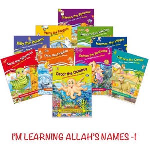 Allahın İsimlerini Öğreniyorum 1 10 Kitap Set İngilizce