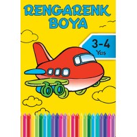 Rengarenk Boya 1 3 4 Yaş Sarı Kitap