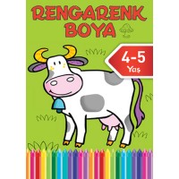 Rengarenk Boya 4 4 5 Yaş Yeşil Kitap