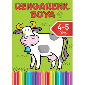 Rengarenk Boya 4 4 5 Yaş Yeşil Kitap
