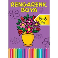 Rengarenk Boya 5 5 6 Yaş Mor Kitap