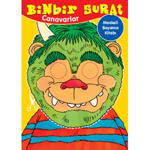 Binbir Surat Canavarlar Maskeli Boyama Kitabı