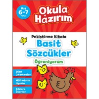 6 7 Yaş Türkçe Pekiştirme Kitabı Basit Sözcükler Öğreniyorum Okula Hazırım