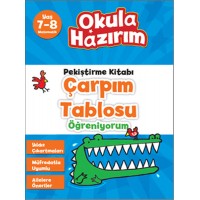 7 8 Yaş Matematik Pekiştirme Kitabı Çarpım Tablosu Öğreniyorum Okula Hazırım