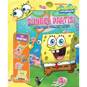 Süngerbob Karepantolon Sünger Partisi Çıkartmalı Faaliyet Kitabı