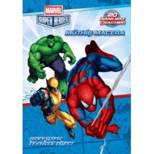 Marvel Süper Heroes Müthiş Macera Çıkartmalı Faaliyet Kitabı