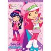 Çilek Kız Güzel ve Parlak Boyama