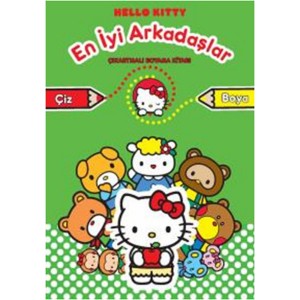 Hello Kitty En İyi Arkadaşlar Çıkartmalı Boyama