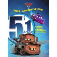 Disney Arabalar 5'i 1 Arada Boya, Yapıştır ve Çöz