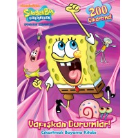 Süngerbob Yapışkan Durumlar Çıkartmalı Boyama Kitabı