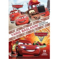 Disney Arabalar Yarış Başlasın Çıkartmalı Boyama Kitabı
