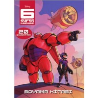 6 Süper Kahraman Çıkartmalı Boyama