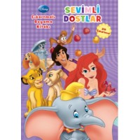 Disney Sevimli Dostlar Çıkartmalı Boyama Kitabı