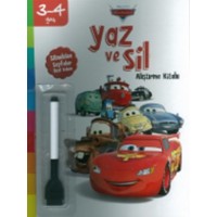 Disney 3 4 Yaş Yaz ve Sil Arabalar