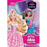 Barbie Prenses ve Rock Star Müziğin Sihri Boya Oku Yapıştır