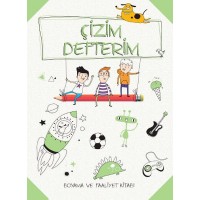Çizim Defterim Boyama ve Faaliyet Yeşil