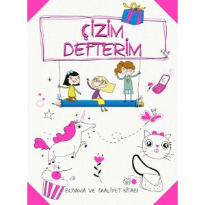 Çizim Defterim Boyama ve Faaliyet Pembe