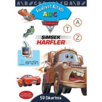 Disney Arabalar Faaliyet Kitabı ABC Şimşek Harfler