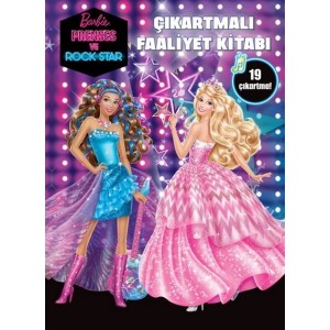 Barbie Prenses Ve Rockstar Çıkartmalı Faaliyet Kitabı