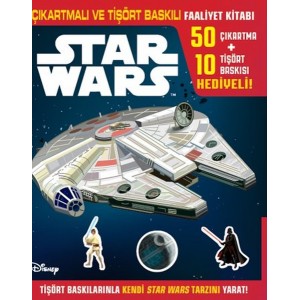Disney Starwars Çıkartmalı ve Tişört Baskılı Faaliyet Kitabı