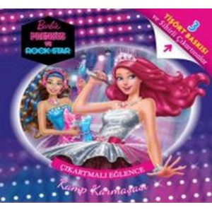 Barbie Prenses ve Rockstar Kamp Karmaşası Çıkartmalı Eğlence