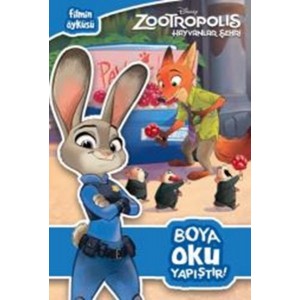 Disney Zootropolis Hayvanlar Şehri Boya Oku Yapıştır