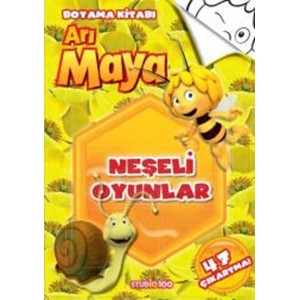 Arı Maya Neşeli Oyunlar Boyama Kitabı