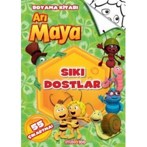Arı Maya Sıkı Dostlar Boyama Kitabı