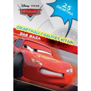 Disney Arabalar Çıkartmalı Faaliyet Kitabı Bas Gaza