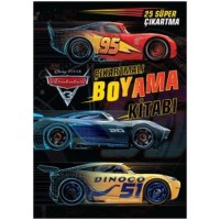 Arabalar 3 Çıkartmalı Boyama Kitabı
