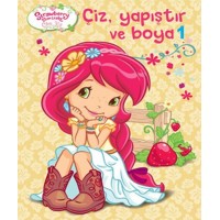 Çilek Kız Çiz Yapıştır Boya 1
