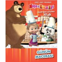 Maşa İle Koca Ayı Günün Macerası Çeşit Çeşit Program Çıkartmalı Boyama