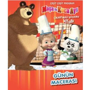 Maşa İle Koca Ayı Günün Macerası Çeşit Çeşit Program Çıkartmalı Boyama