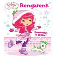 Çilek Kız Rengarenk Çıkartmalı Boyama