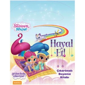 Shimmer Shine Hayal Et Çıkartmalı Boyama Kitabı